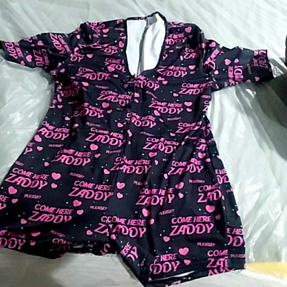 A purple onesie